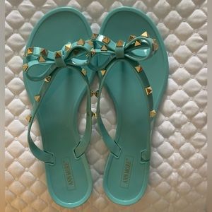 Studded Valentino inspired sandal/flip flop (New in box)